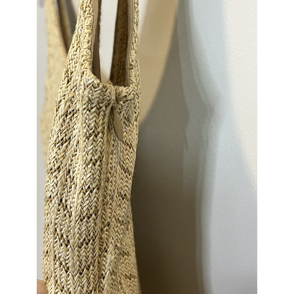 3.1 Phillip Lim Dress Women 6 Crochet Knit Fringe Straw Tan Natural Lyst Coastal - Picture 8 of 16
